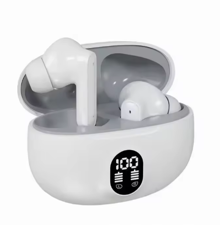 Smart Aura™ Wireless Earbuds – Bluetooth 5.3, Noise Cancellation & LED Display