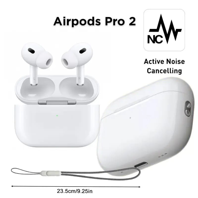 AirPods Pro 2 (2nd Generation) β Buzzer Edition with Lanyard & ANC - Free Delivery