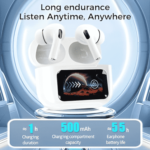 A9 AirPods with Smart LED Screen | ANC + ENC With Free Cash on Delivery
