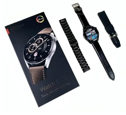 Kalobee GT3 Smart Watch – 3 Straps | AMOLED Display | Bluetooth Calling