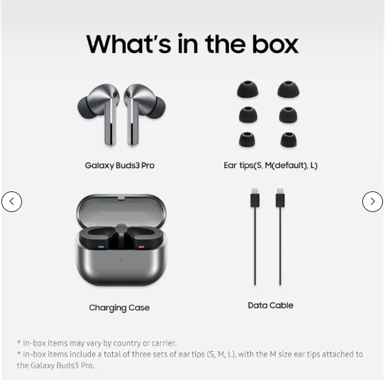 Samsung Galaxy Buds 3 Pro – with Active Noise Cancellation - Free Delivery
