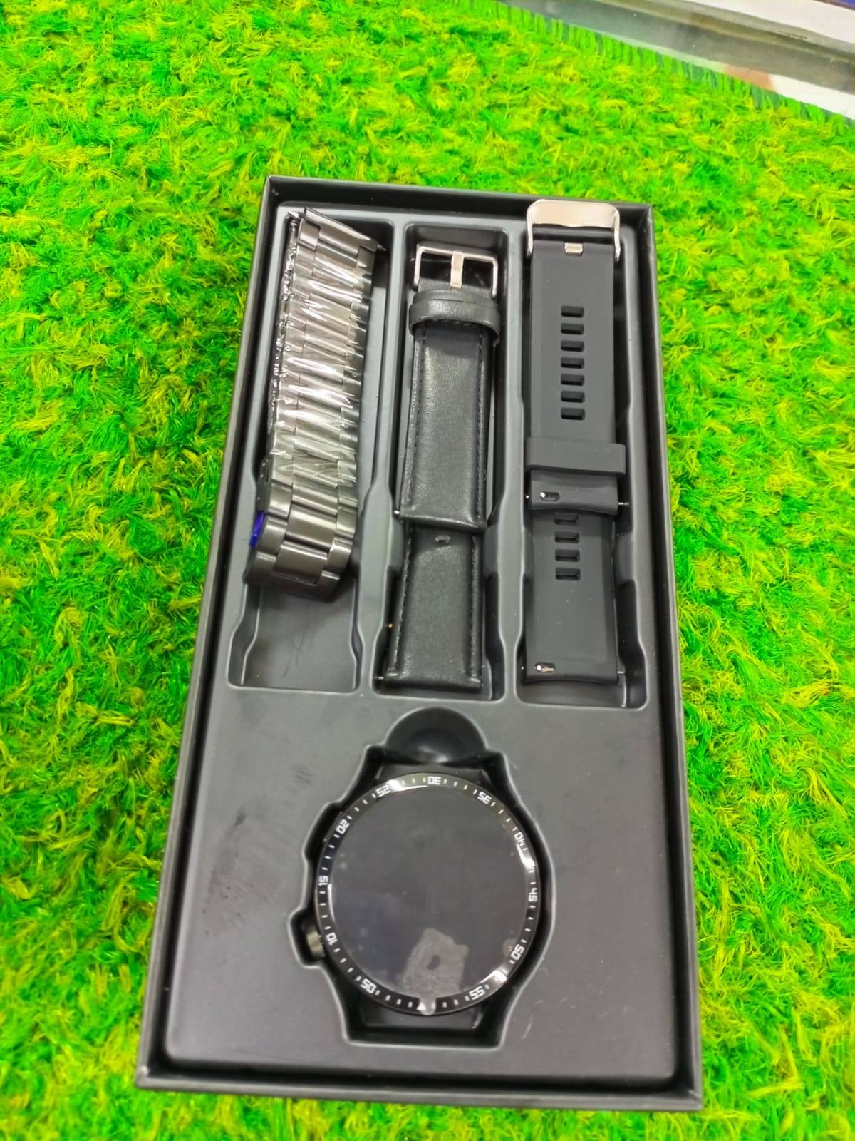 Kalobee GT3 Smart Watch – 3 Straps | AMOLED Display | Bluetooth Calling